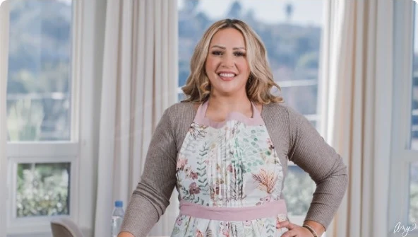 Amy in the early chapter of her business journey